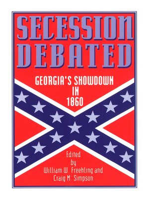 cover image of Secession Debated